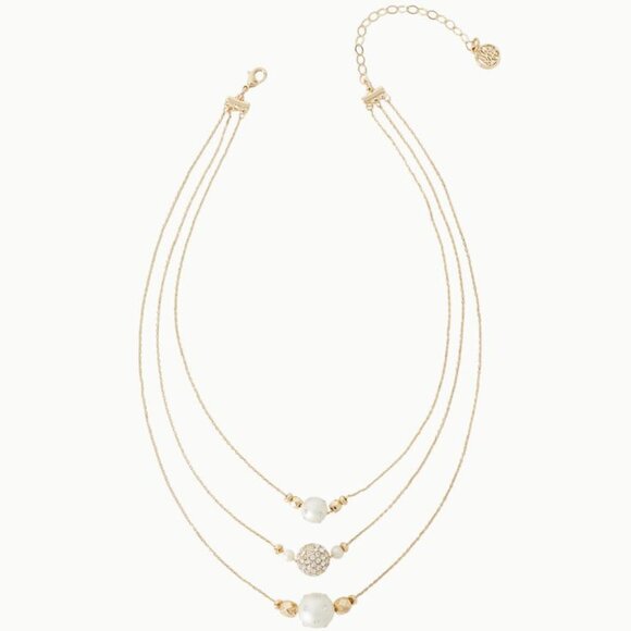 LILLY PULITZER Cosmic Sky Layered pearl necklace - Picture 1 of 5